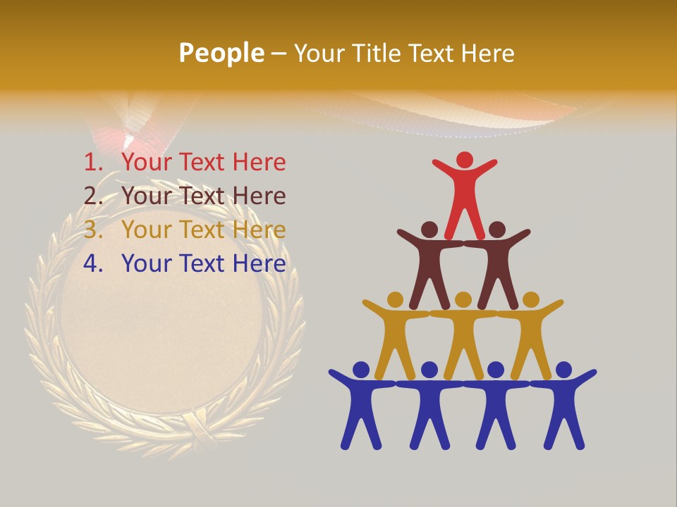 Certificate Award Gold PowerPoint Template