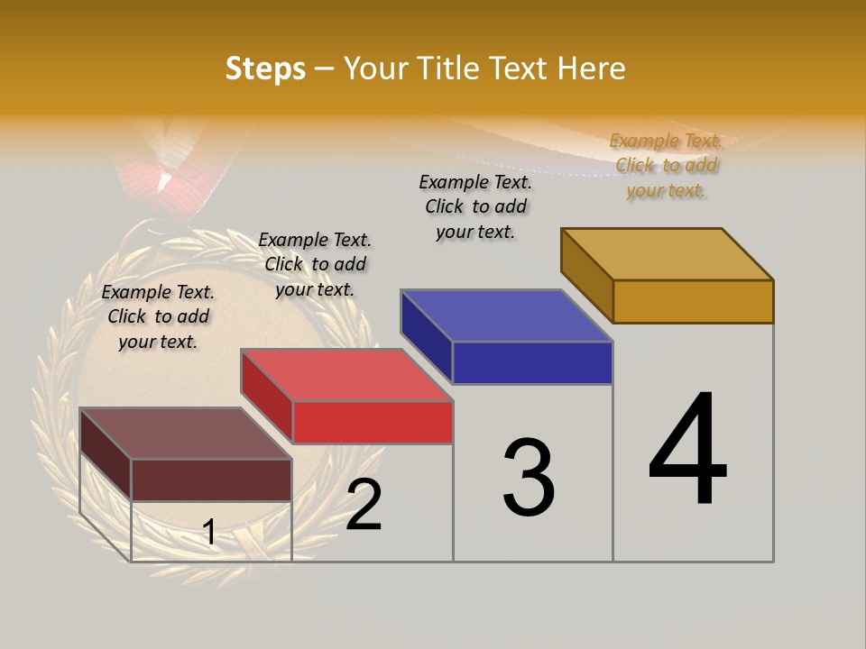 Certificate Award Gold PowerPoint Template