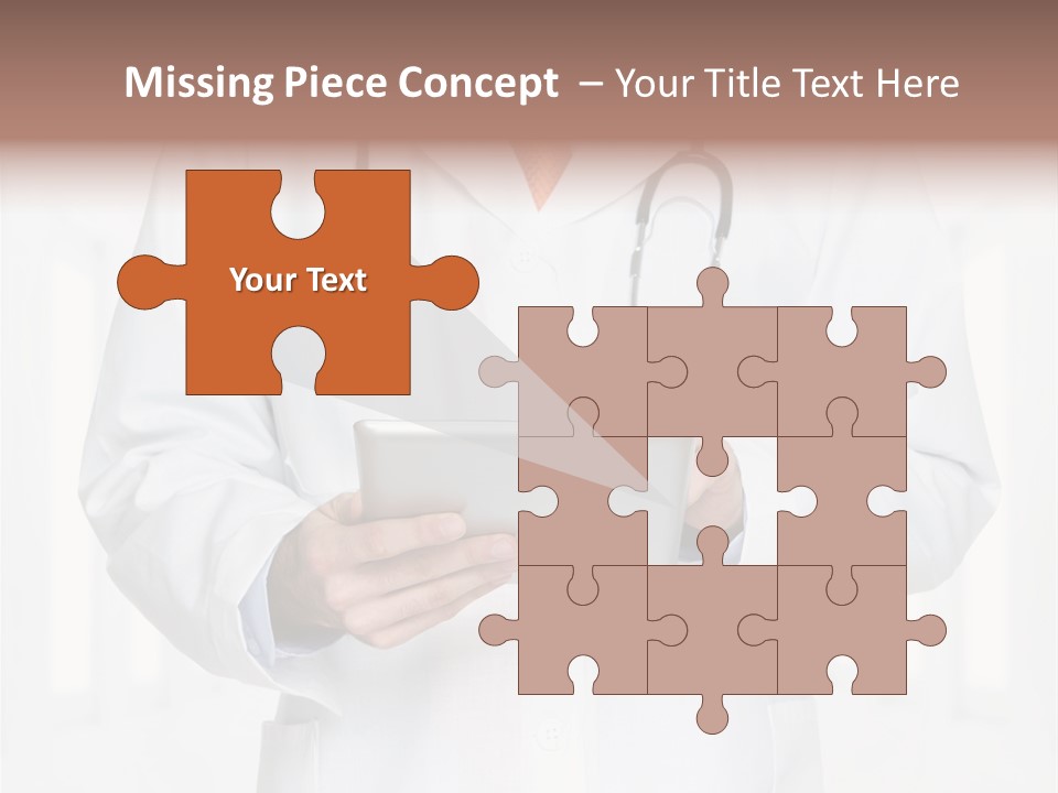 Diagnosis Pad Hand PowerPoint Template
