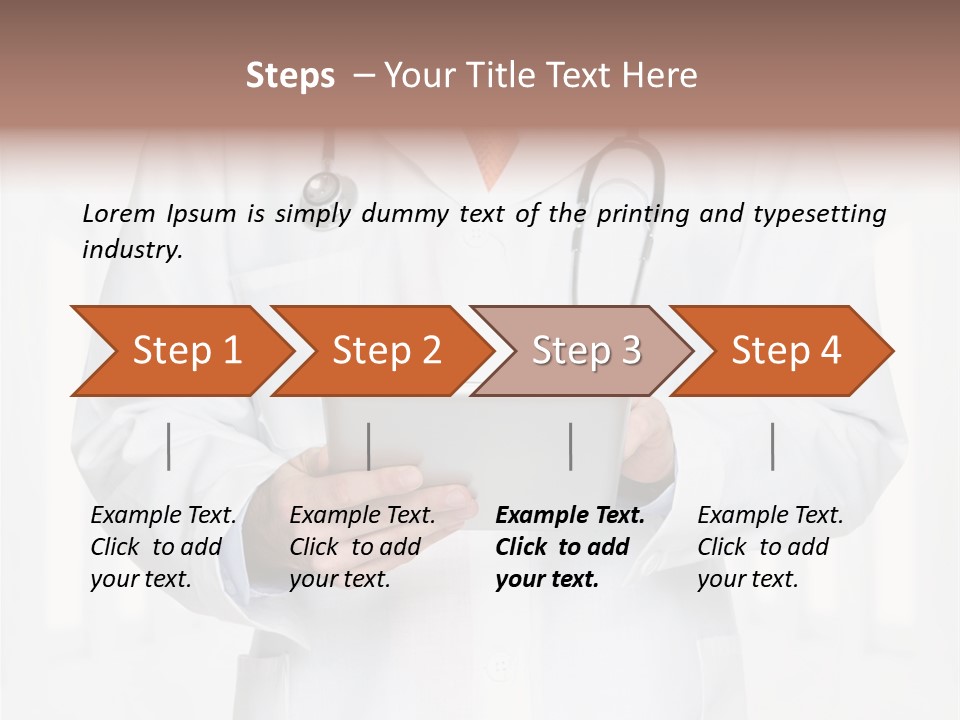 Diagnosis Pad Hand PowerPoint Template