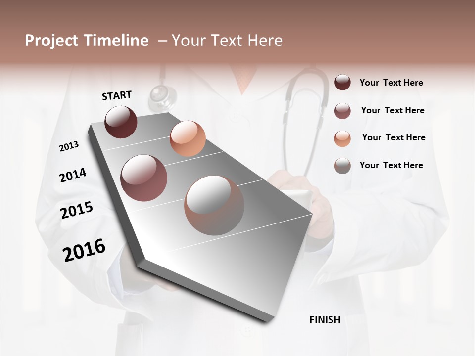 Diagnosis Pad Hand PowerPoint Template