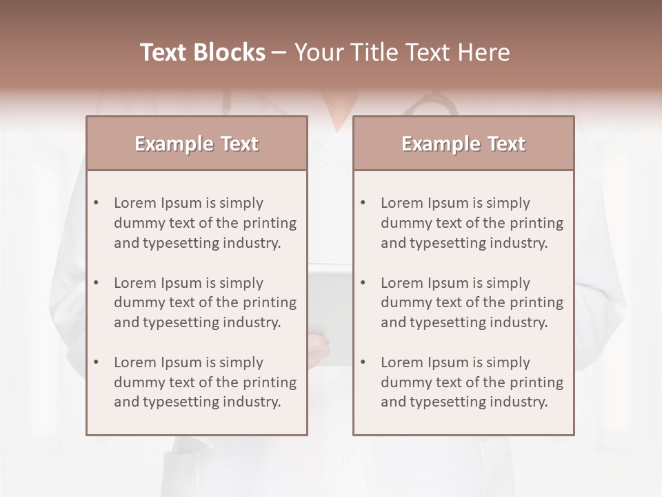 Diagnosis Pad Hand PowerPoint Template