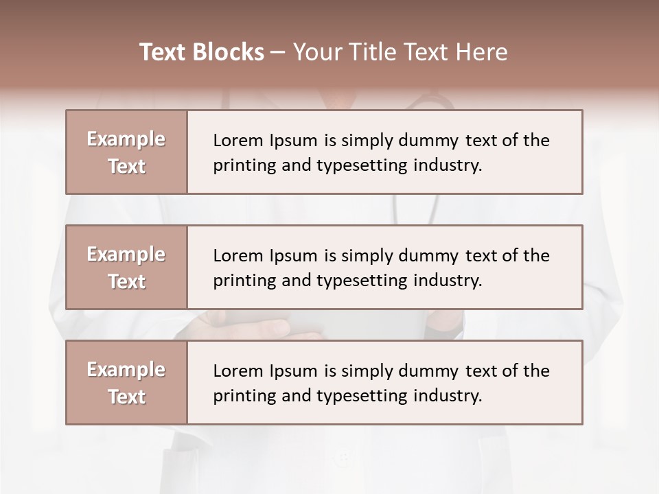 Diagnosis Pad Hand PowerPoint Template