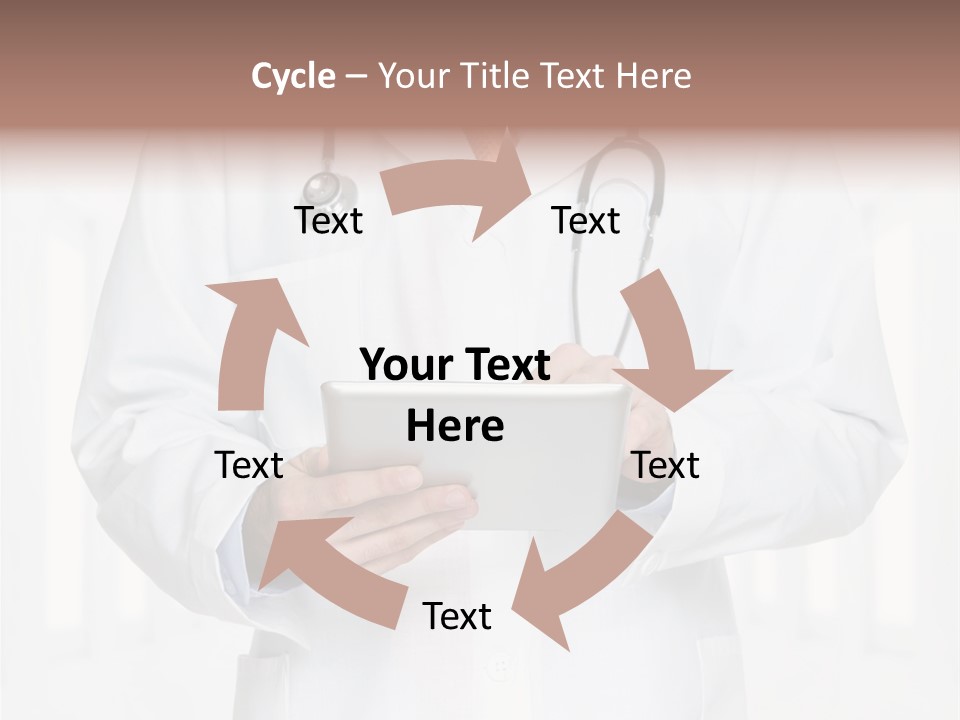 Diagnosis Pad Hand PowerPoint Template