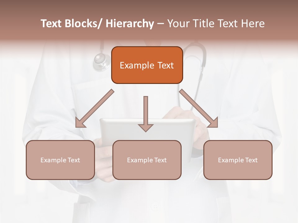 Diagnosis Pad Hand PowerPoint Template