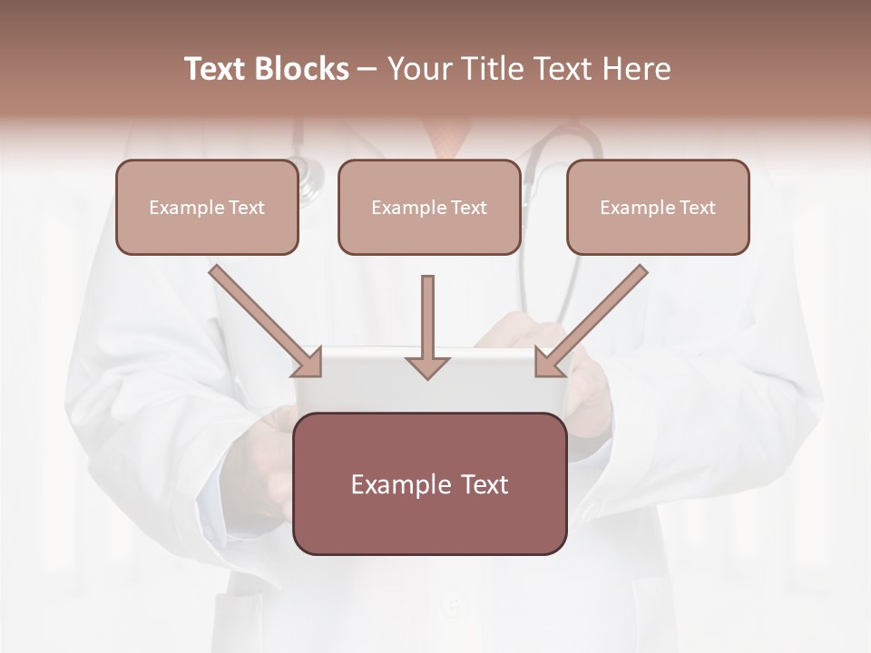 Diagnosis Pad Hand PowerPoint Template