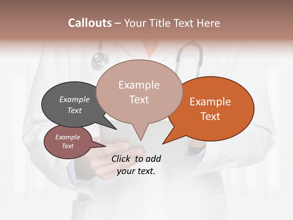 Diagnosis Pad Hand PowerPoint Template