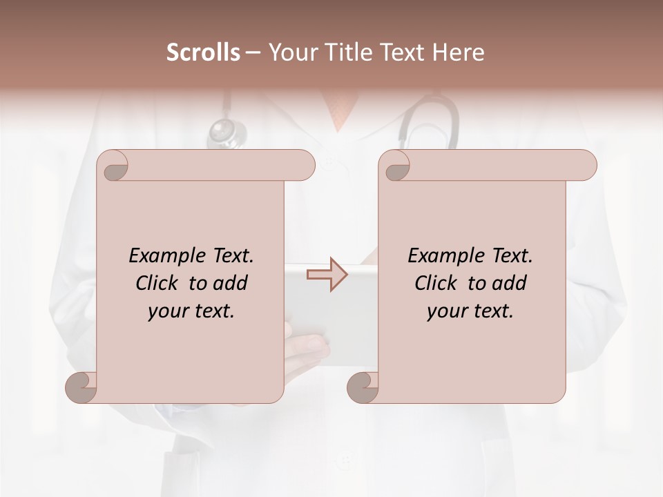 Diagnosis Pad Hand PowerPoint Template