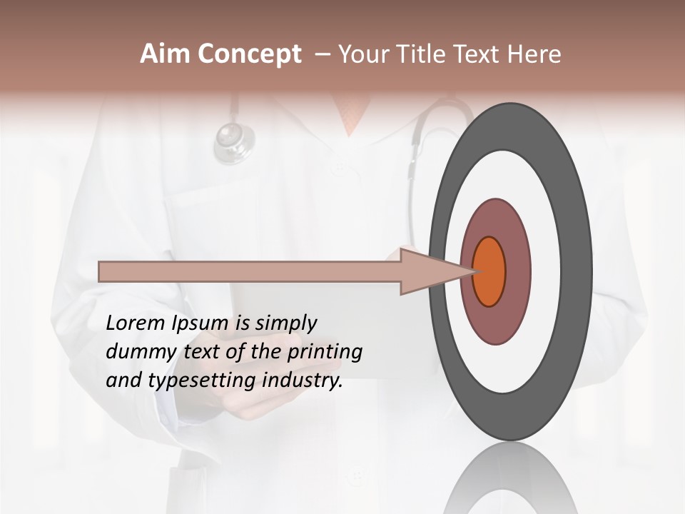 Diagnosis Pad Hand PowerPoint Template