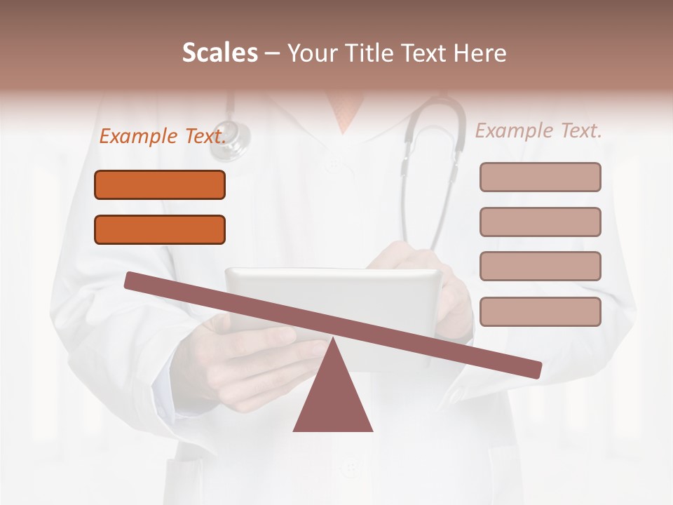 Diagnosis Pad Hand PowerPoint Template