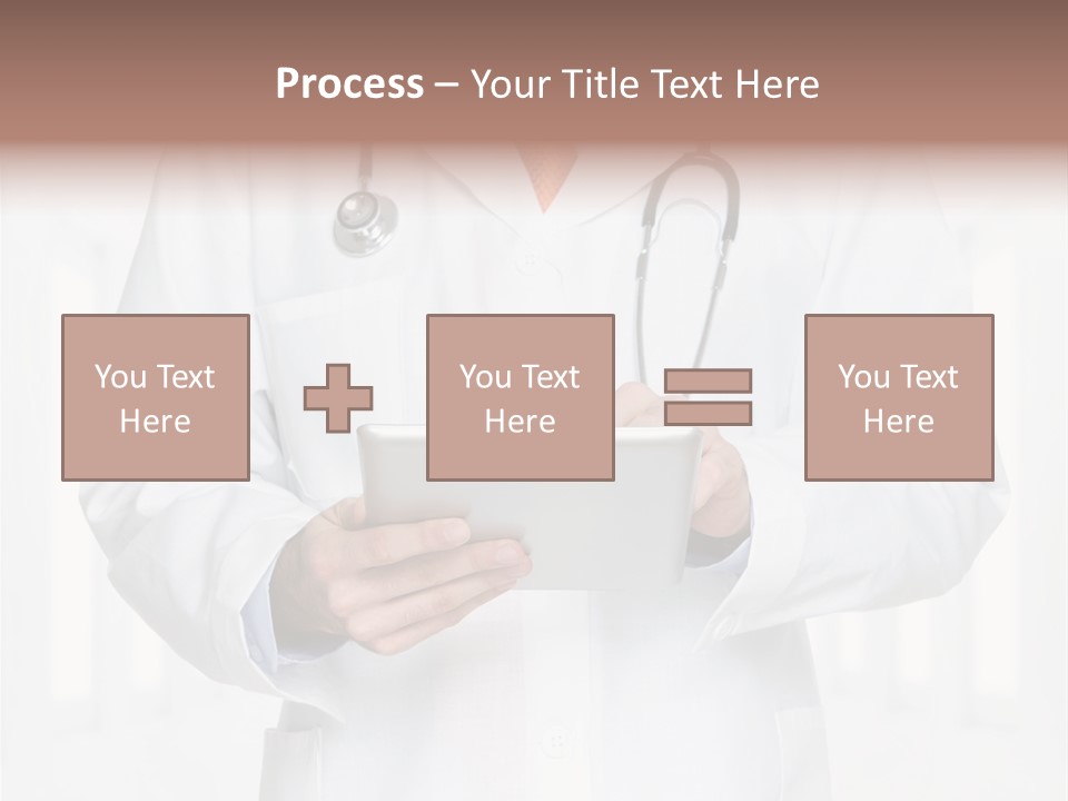 Diagnosis Pad Hand PowerPoint Template