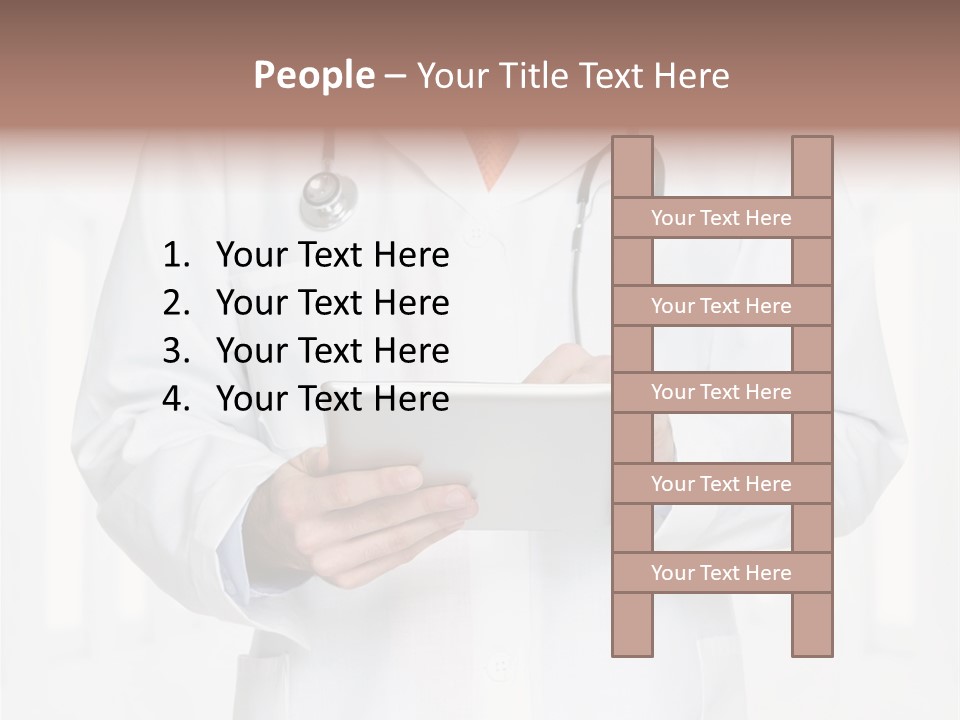 Diagnosis Pad Hand PowerPoint Template