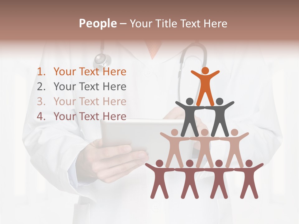 Diagnosis Pad Hand PowerPoint Template