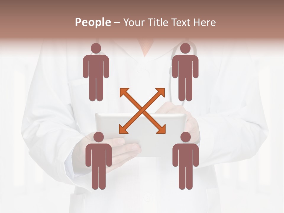 Diagnosis Pad Hand PowerPoint Template