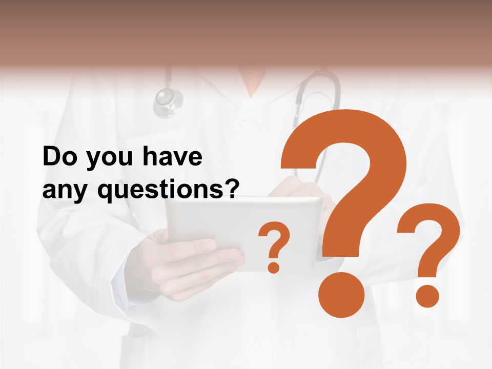 Diagnosis Pad Hand PowerPoint Template