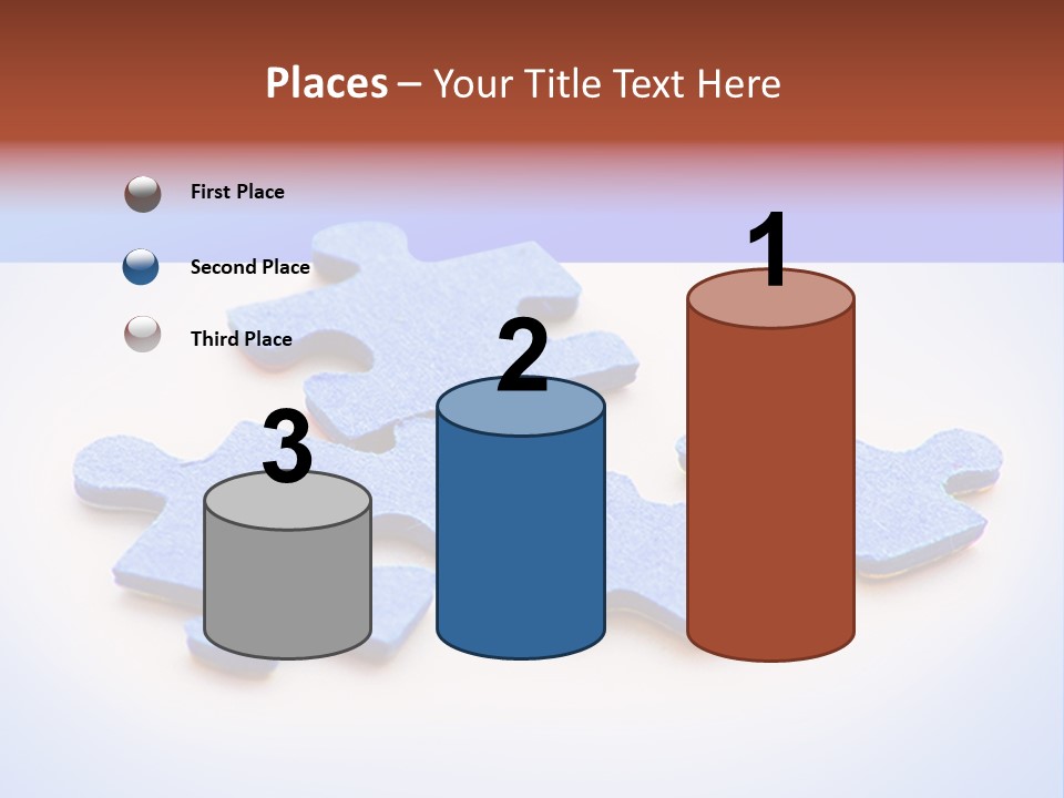 Overwhite Piece Object PowerPoint Template
