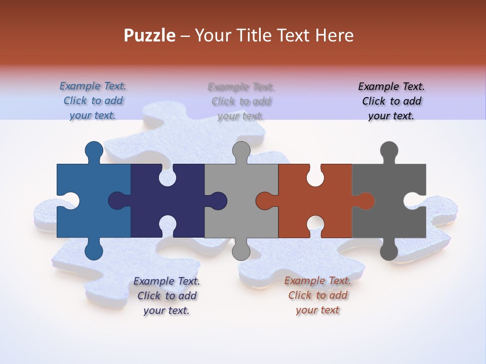 Overwhite Piece Object PowerPoint Template