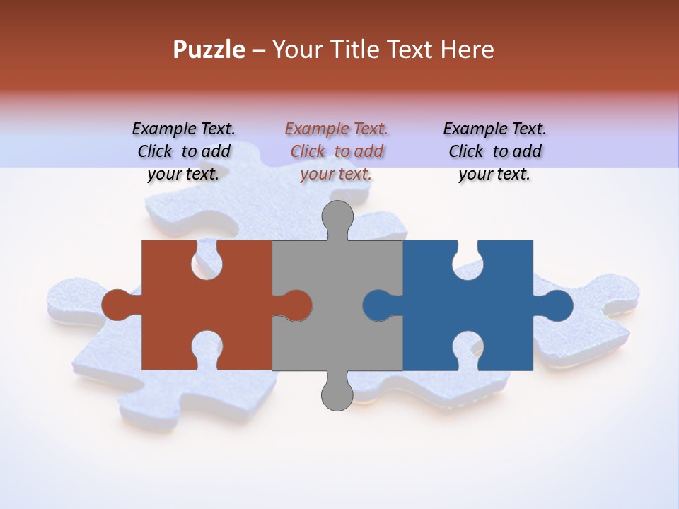 Overwhite Piece Object PowerPoint Template