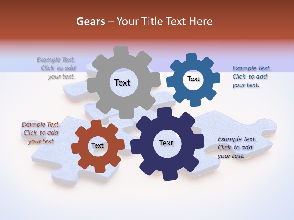 Overwhite Piece Object PowerPoint Template