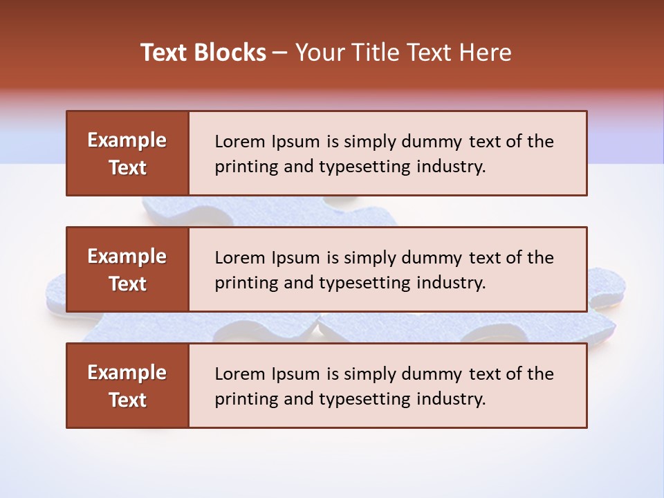 Overwhite Piece Object PowerPoint Template
