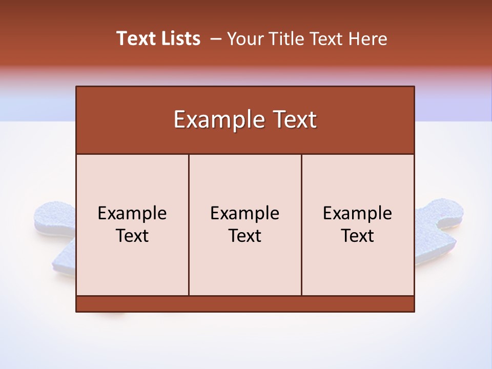 Overwhite Piece Object PowerPoint Template