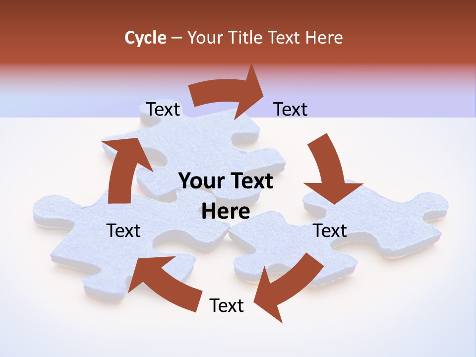 Overwhite Piece Object PowerPoint Template