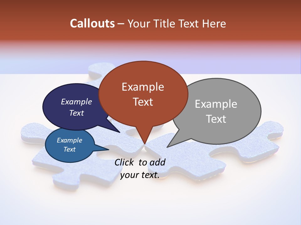 Overwhite Piece Object PowerPoint Template