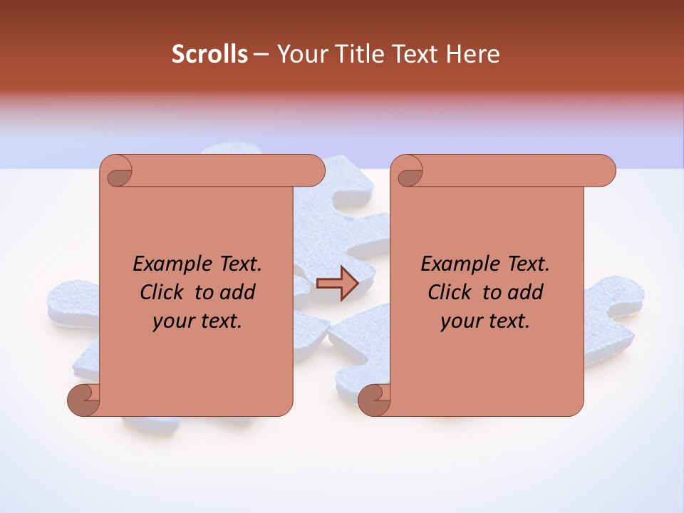 Overwhite Piece Object PowerPoint Template