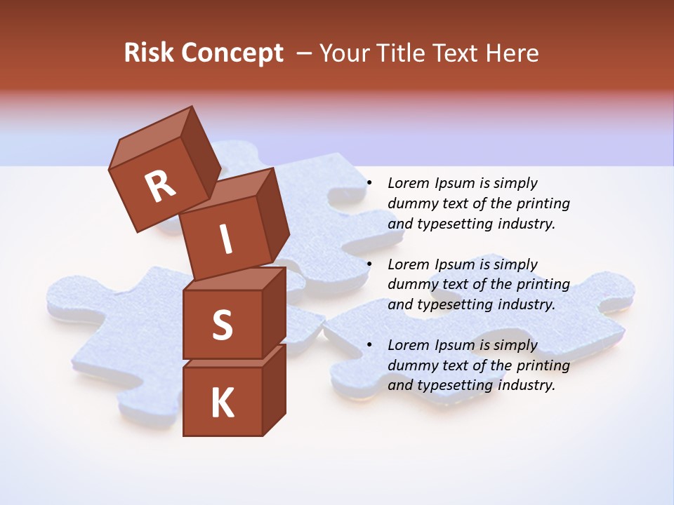 Overwhite Piece Object PowerPoint Template