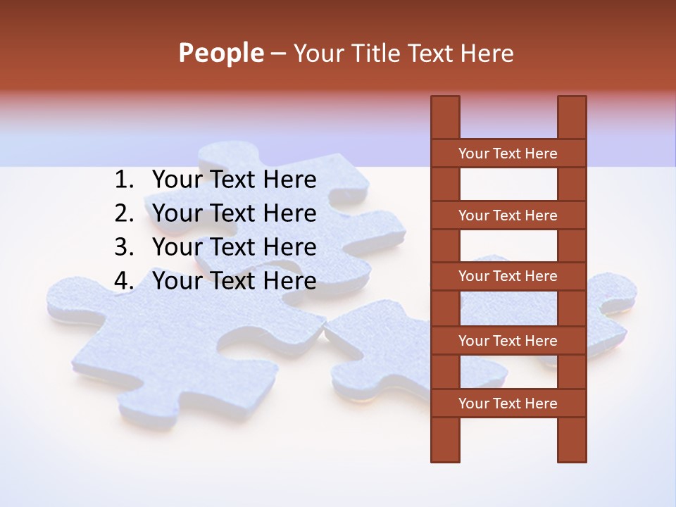 Overwhite Piece Object PowerPoint Template