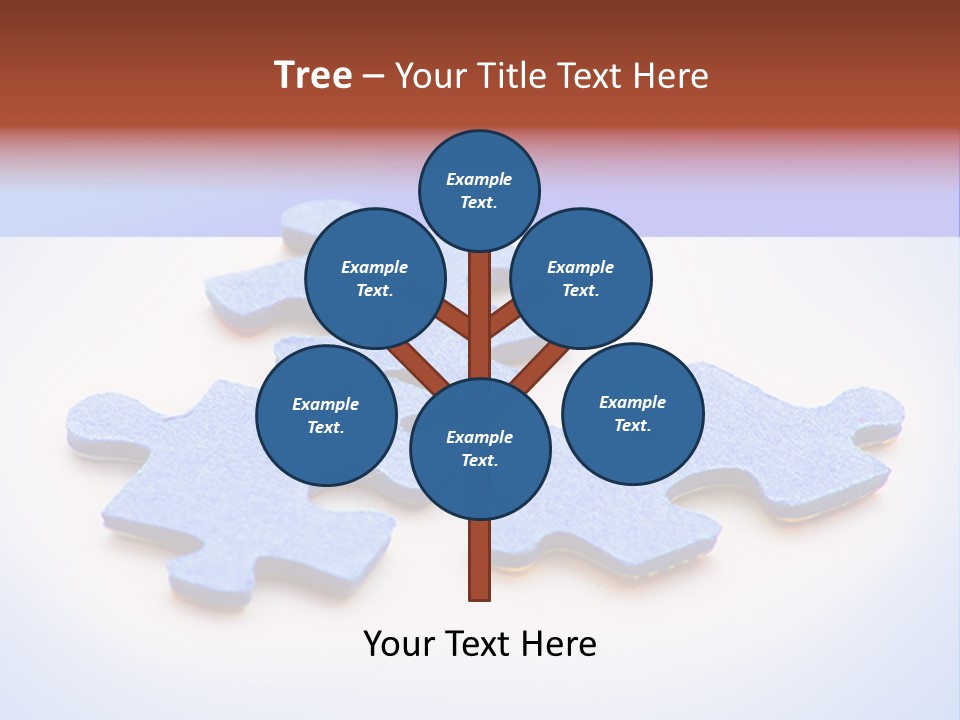 Overwhite Piece Object PowerPoint Template