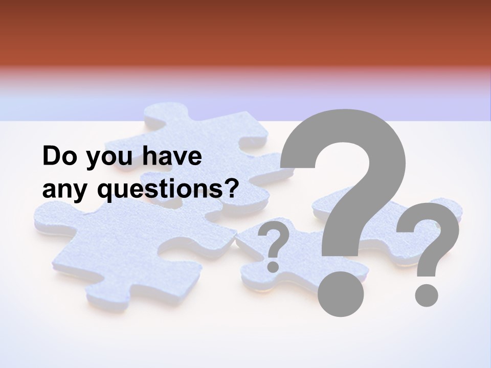 Overwhite Piece Object PowerPoint Template