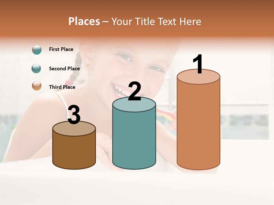 Healthy Preschooler Water PowerPoint Template