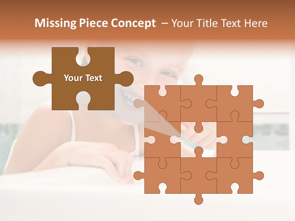 Healthy Preschooler Water PowerPoint Template