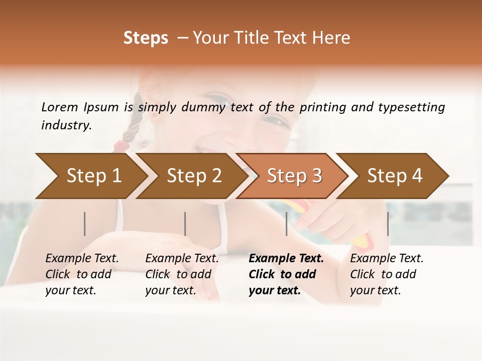 Healthy Preschooler Water PowerPoint Template