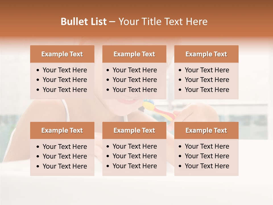 Healthy Preschooler Water PowerPoint Template