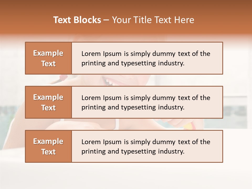 Healthy Preschooler Water PowerPoint Template