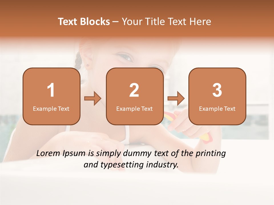 Healthy Preschooler Water PowerPoint Template