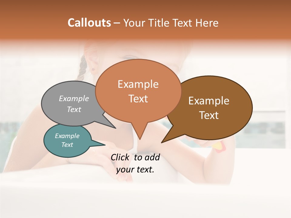 Healthy Preschooler Water PowerPoint Template