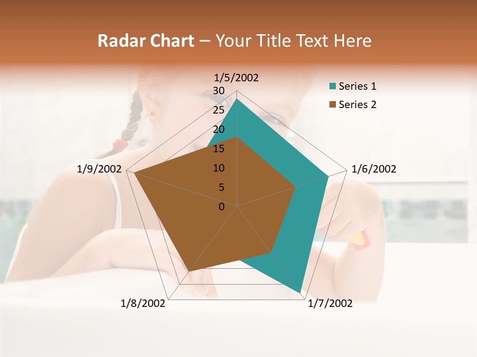 Healthy Preschooler Water PowerPoint Template