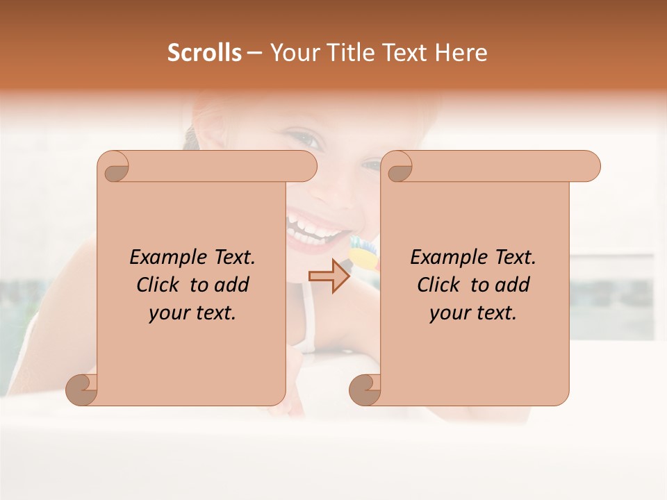 Healthy Preschooler Water PowerPoint Template