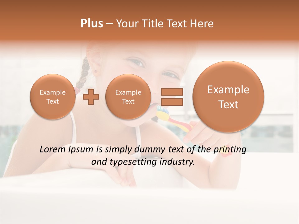 Healthy Preschooler Water PowerPoint Template