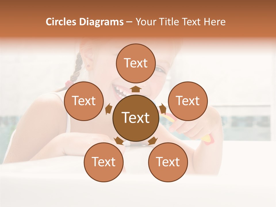 Healthy Preschooler Water PowerPoint Template