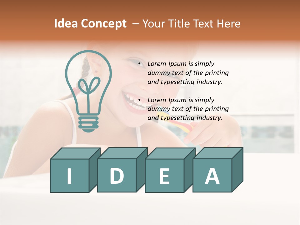 Healthy Preschooler Water PowerPoint Template