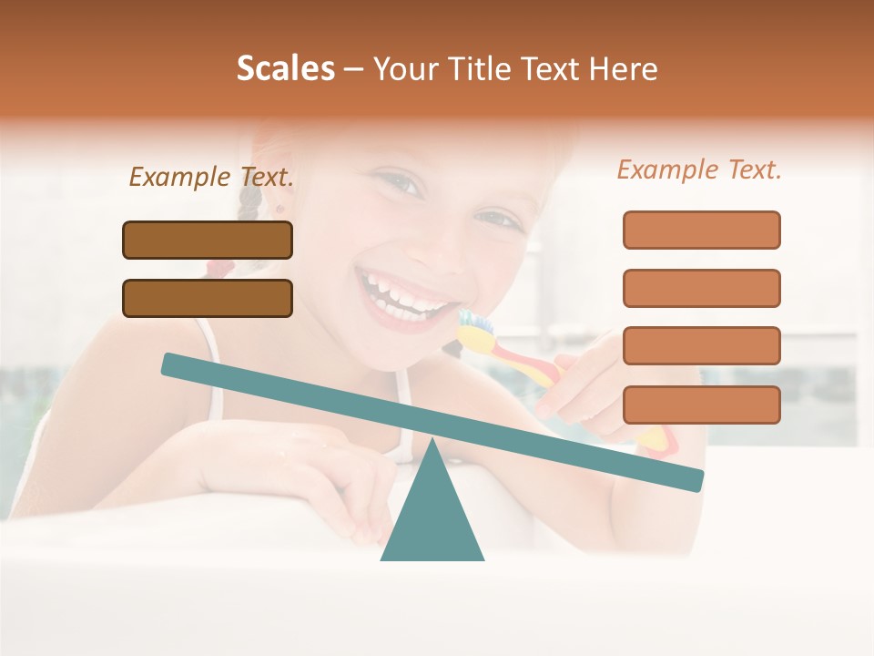 Healthy Preschooler Water PowerPoint Template