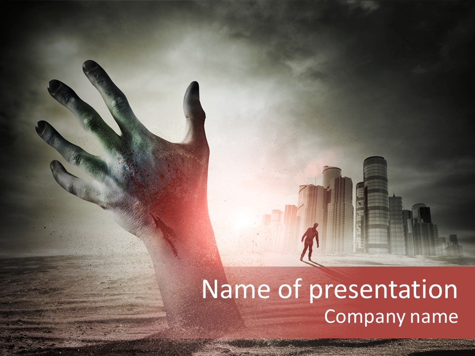 Undead Nightmare Background PowerPoint Template