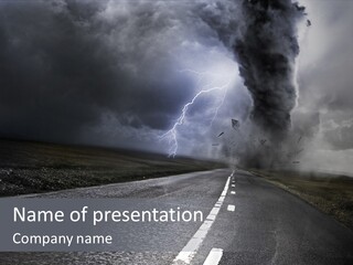 Vortex Tornado Wild PowerPoint Template