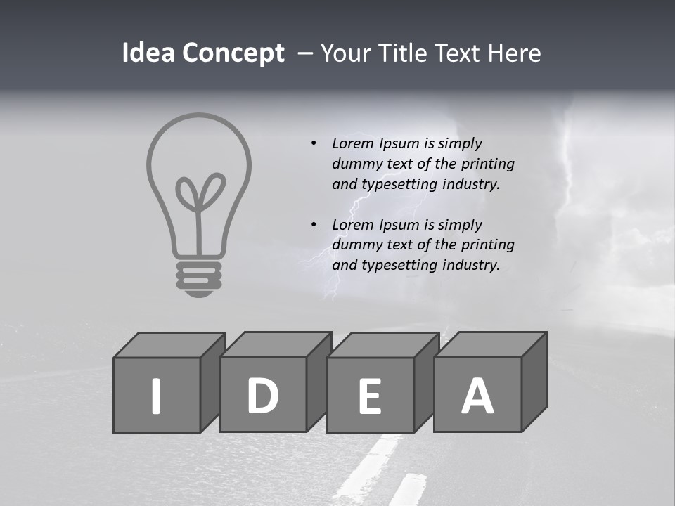 Vortex Tornado Wild PowerPoint Template