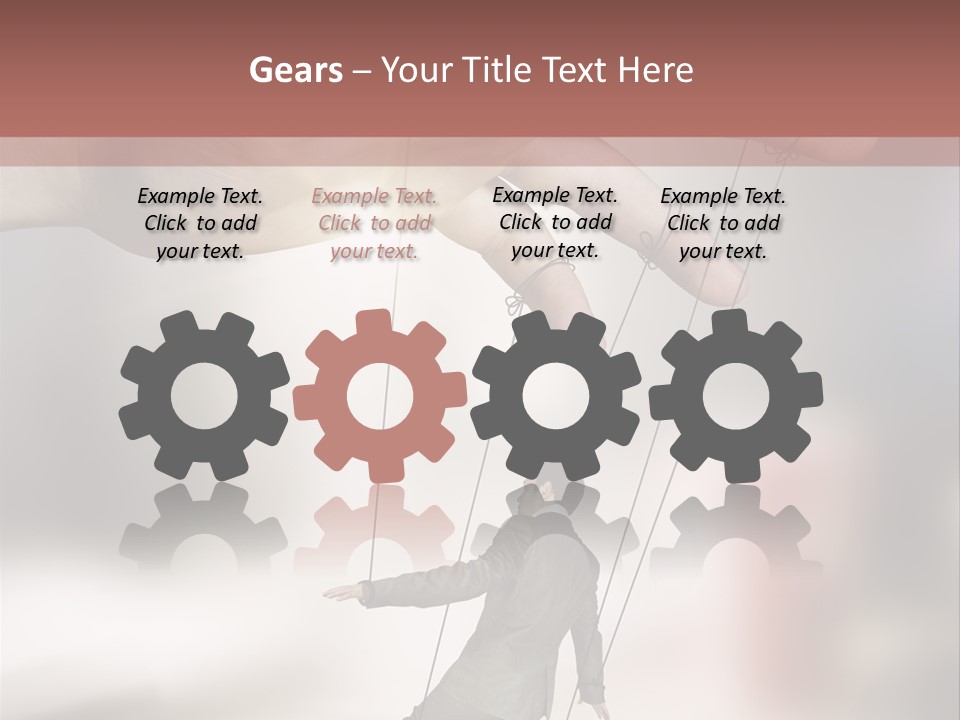 Desk Business Businessman PowerPoint Template