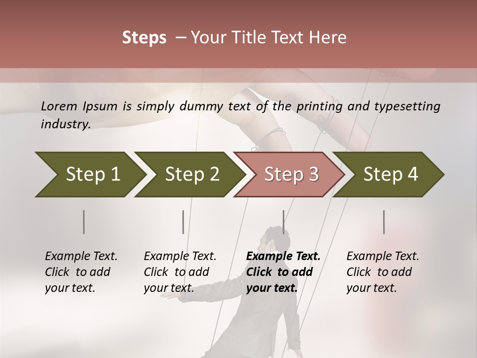 Desk Business Businessman PowerPoint Template